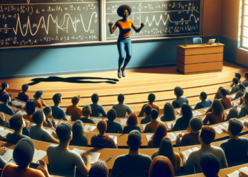 A university lecture, with a dash of jumping jacks