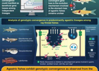 Novel Genotypic Convergence Associated with Stomach Loss in Agastric Fishes