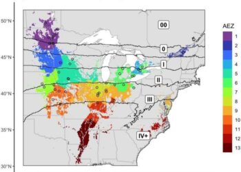 Soybean breeding maps informed by agroecological zone modeling