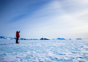 Blue ice area - Ellsworth Mountains, Antarctica