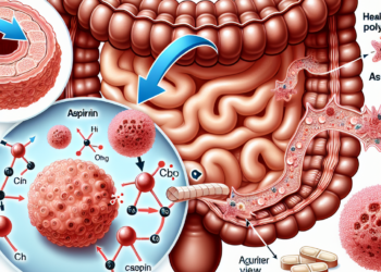 How does aspirin help prevent colorectal cancer development and progression?