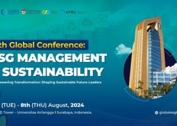 The 7th Global Conference: ESG Management & Sustainability will be held at Universitas Airlangga, Indonesia in August 2024.