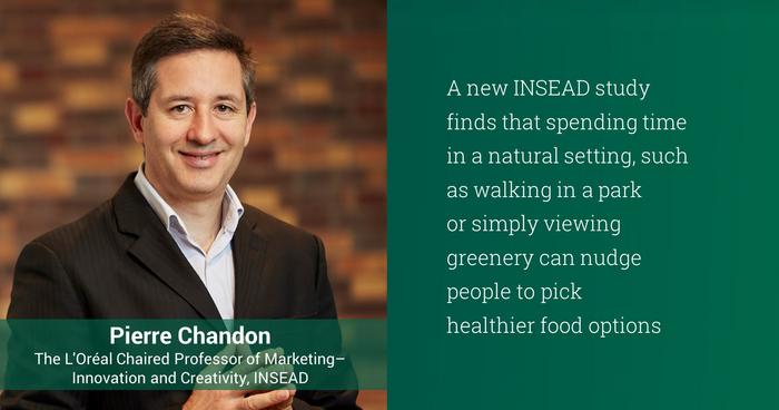 Professor Pierre Chandon - Study shows green views lead to healthier food choices