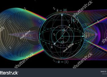 Graphic of quantum logic gate