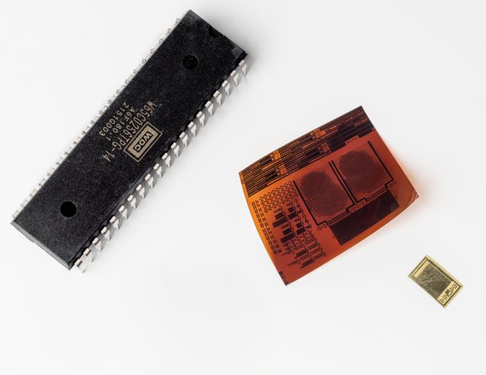 Three 6502 microprocessors