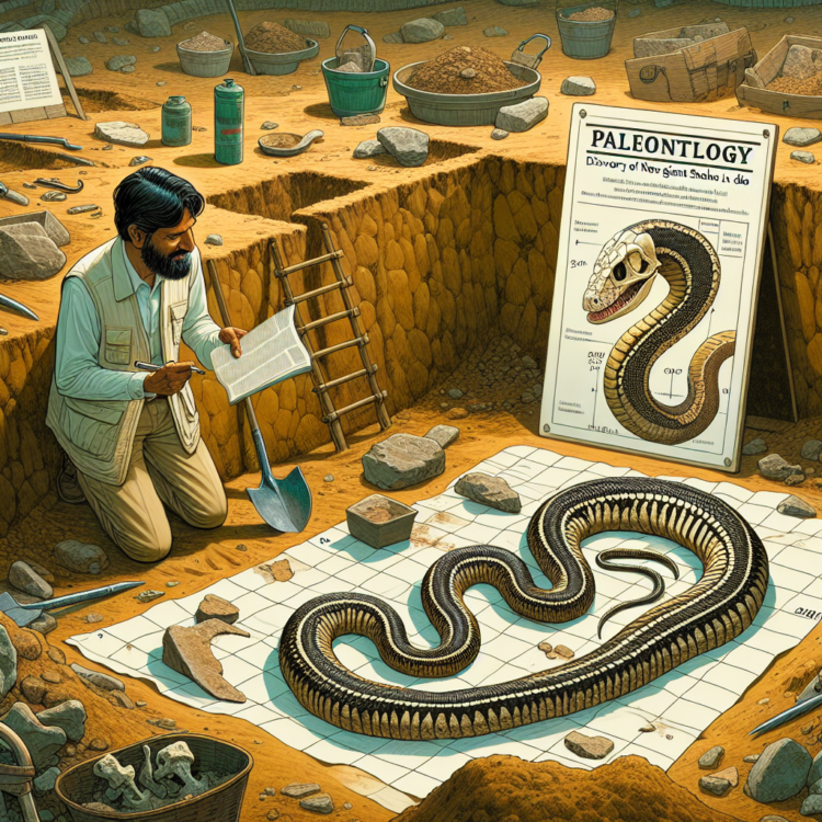 Palaeontology: Discovery of new ancient giant snake in India