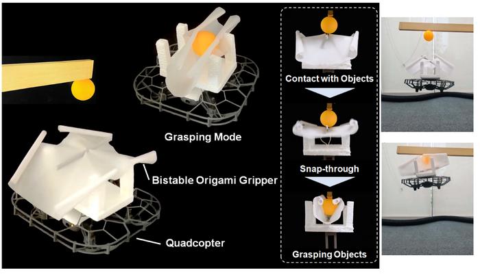 Origami technology makes quadcopter drones multifunctional