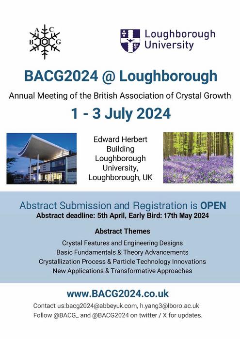 Annual Meeting of the British Association of Crystal Growth