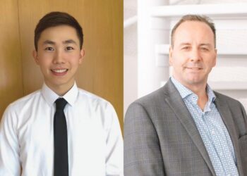 PhD Student Andy Yang and Professor Stephane Angers