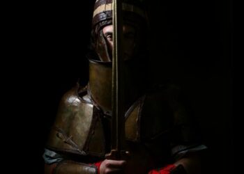 Professional photo of replica armour