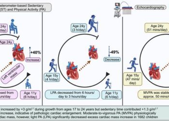 Childhood sedentariness linked to premature heart damage – light physical activity reversed the risk