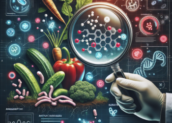 Developing novel methods to detect antibiotics in vegetables and earthworms