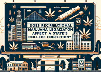 Does recreational marijuana legalization affect a state’s college enrollment?