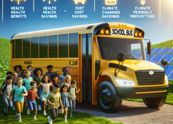 Electric school buses may yield significant health and climate benefits, cost savings