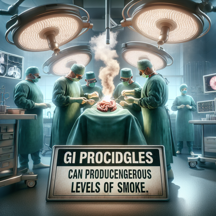 GI procedures can produce dangerous levels of smoke