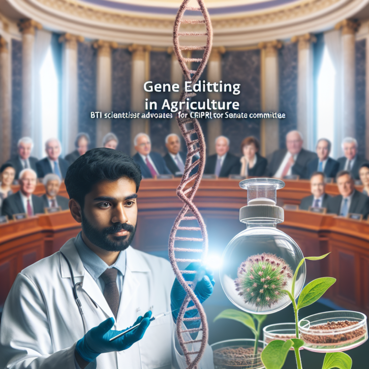 Gene editing in agriculture: BTI scientist advocates for CRISPR innovations to senate committee