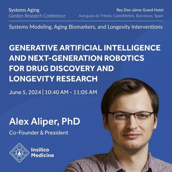 Alex Aliper, PhD at Systems Aging Gordon Research Conference