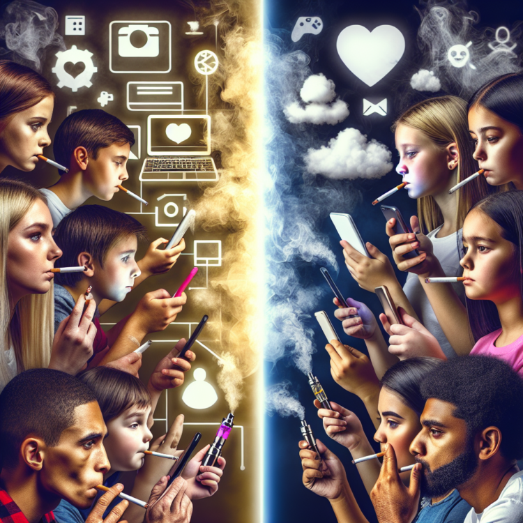 Likelihood of kids and young people smoking and vaping linked to social media use