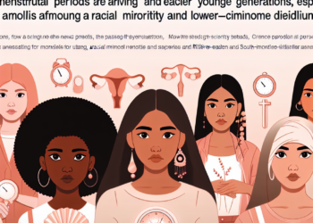 Menstrual periods are arriving earlier for younger generations, especially among racial minority and lower-income individuals