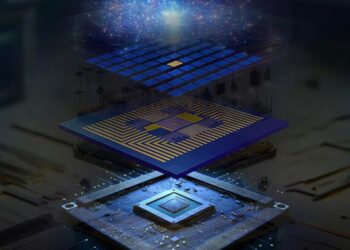 4 layers of a semiconductor chip