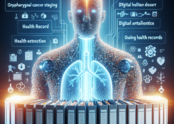 Oropharyngeal cancer staging health record extraction using AI