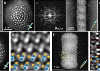 Morphology and atomic structure of NiS nanorods.