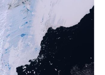 Pooled meltwater and slush on the Tracy Tremenchus Ice Shelf