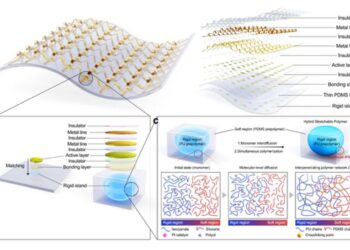 Interpenetrating Polymer (IPN)-based Stretchable Substrate and Integrated Electronics System