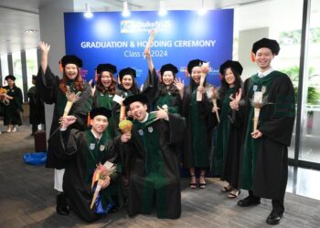 Graduands from the Duke-NUS Medical School's Class of 2024