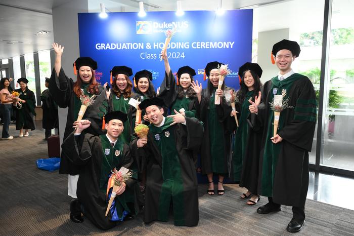 Graduands from the Duke-NUS Medical School's Class of 2024
