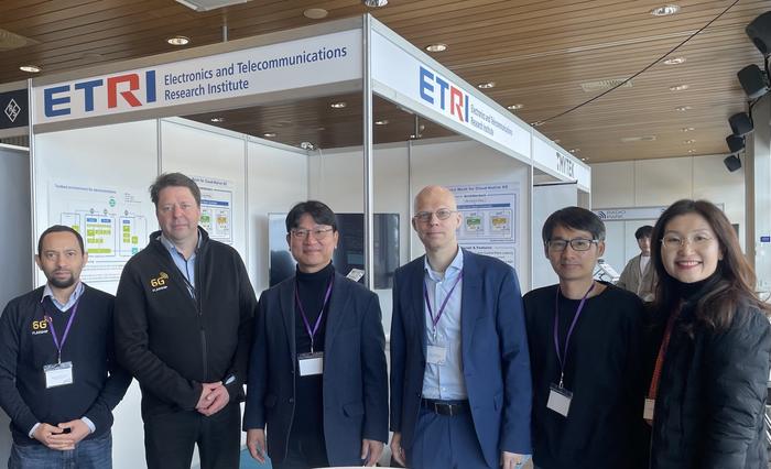 ETRI researchers with professors from Oulu and Helsinki University