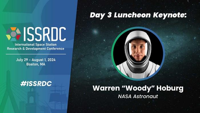 NASA Astronaut Woody Hoburg Announced as Keynote at ISSRDC in Boston