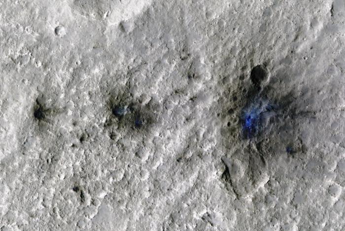 Mars meteorite impacts