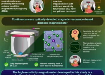 High-Sensitivity Diamond Quantum Magnetometer For Ambient Magnetoencephalography