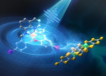Schematic image of the intermolecular interaction induced by spin crossover ligand expansion