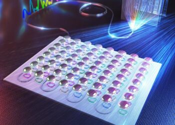 Photonic sensing-computing chip illustration