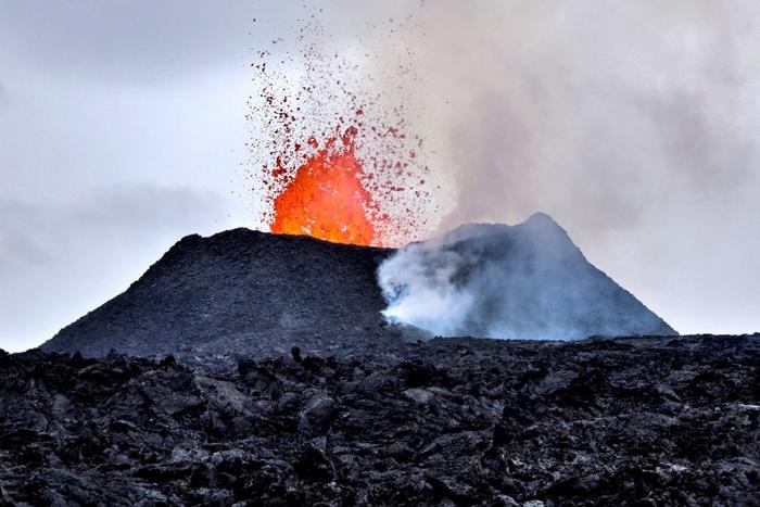 The 2024 Sundhnúkur eruption - main cone.