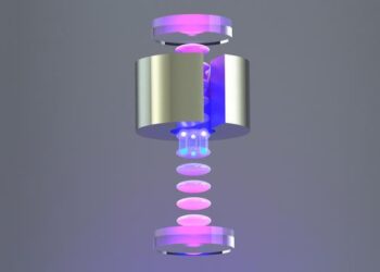 Cesium atoms in a lattice atom interferometer