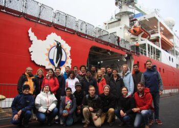 Team South Africa on board the SA Agulhas II for the 2019 cruise