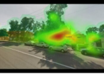 A heat map shows all the most looked-at locations.