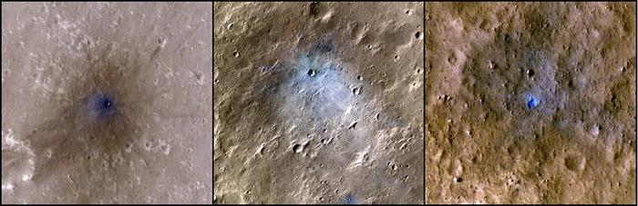 Craters detected by InSight