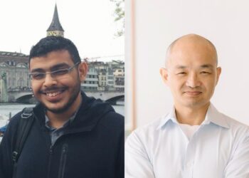 PhD Graduate Osama Abdin and Professor Philip M. Kim