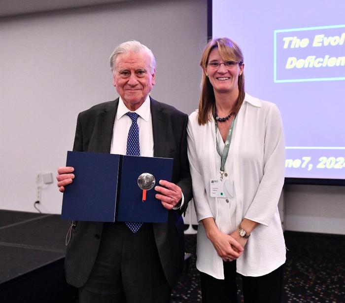 Valentin Fuster, MD, PhD, President of Mount Sinai Fuster Heart Hospital and Physician-in-Chief of The Mount Sinai Hospital received the Distinguished Medal from ESCI for 2024