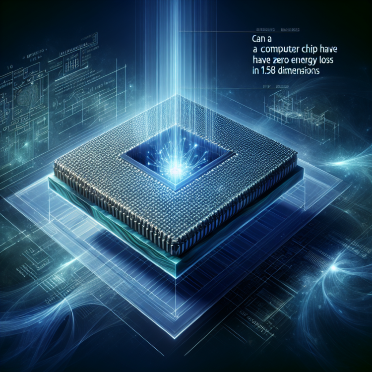 Can a computer chip have zero energy loss in 1.58 dimensions?