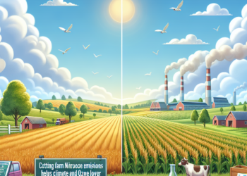 Cutting farm nitrous oxide emissions helps climate and ozone layer