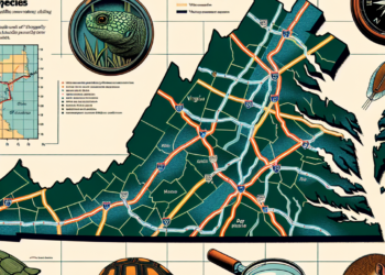 Luther identifying road segments that bisect predicted movement corridors for small priority species in Virginia