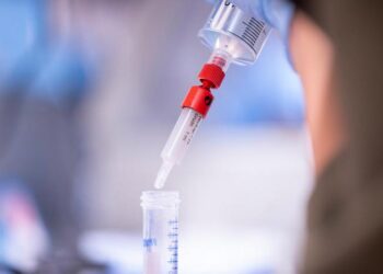 MSK scientist working in the lab