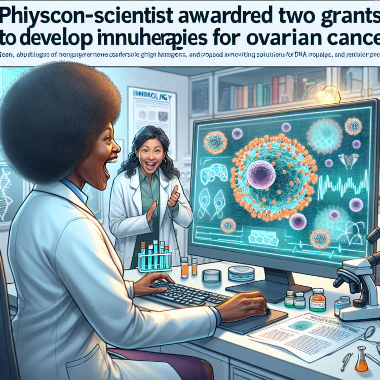 Physician-scientist awarded two grants to develop immune therapies for ovarian cancer