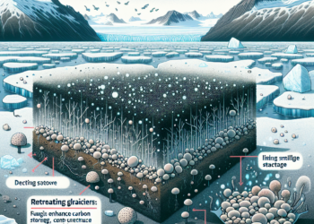 Retreating glaciers: fungi enhance carbon storage in young Arctic soils