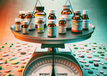Weight change across common antidepressant medications